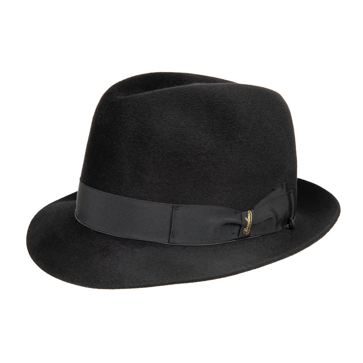 Wieg minstens Wees BORSALINO | Bogart Fedora Cervelt Furfelt Hat black --> Online Hatshop for  hats, caps, headbands, gloves and scarfs
