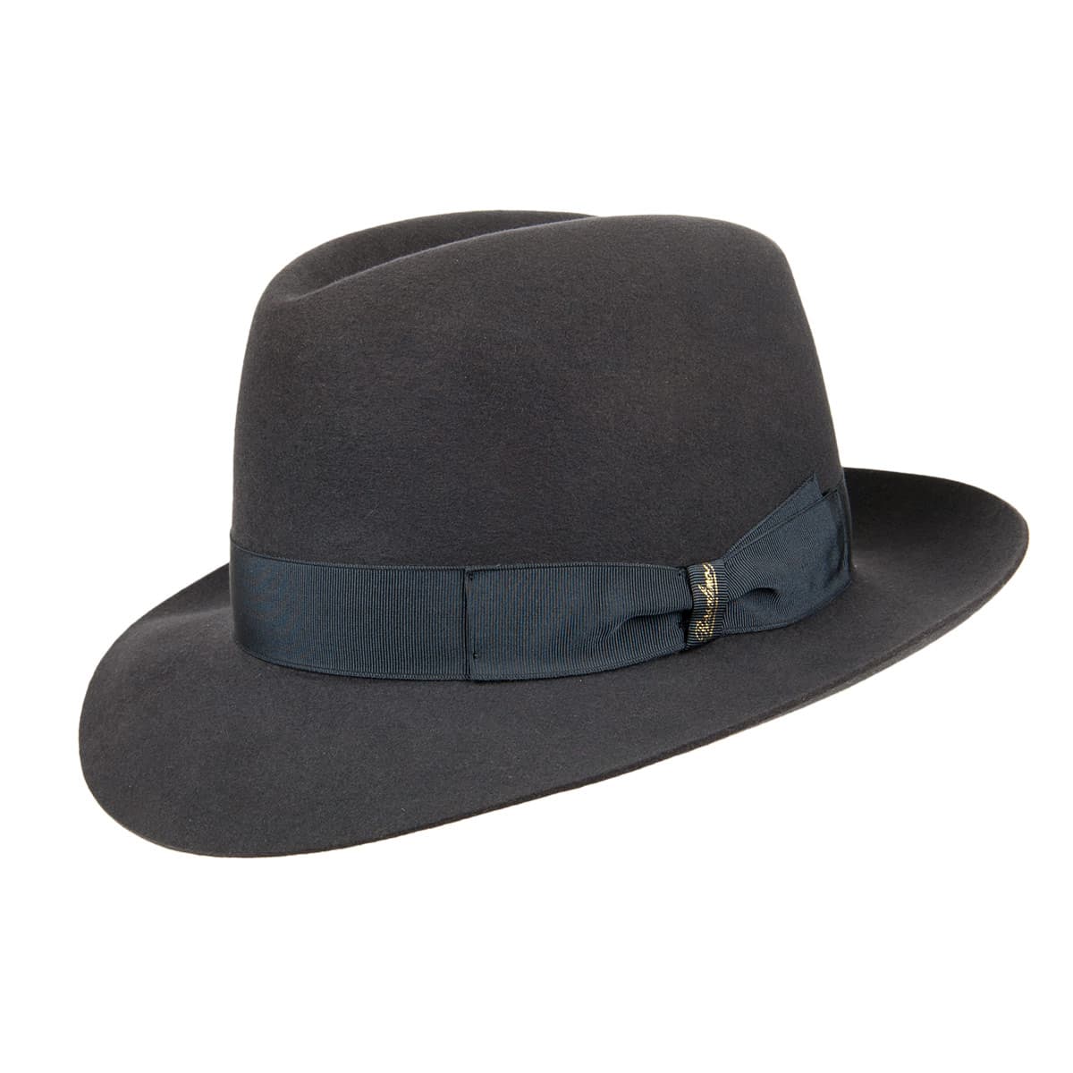 BORSALINO Eleganter Fedora Hut Alessandria Haarfilz mit Bandgarnitur