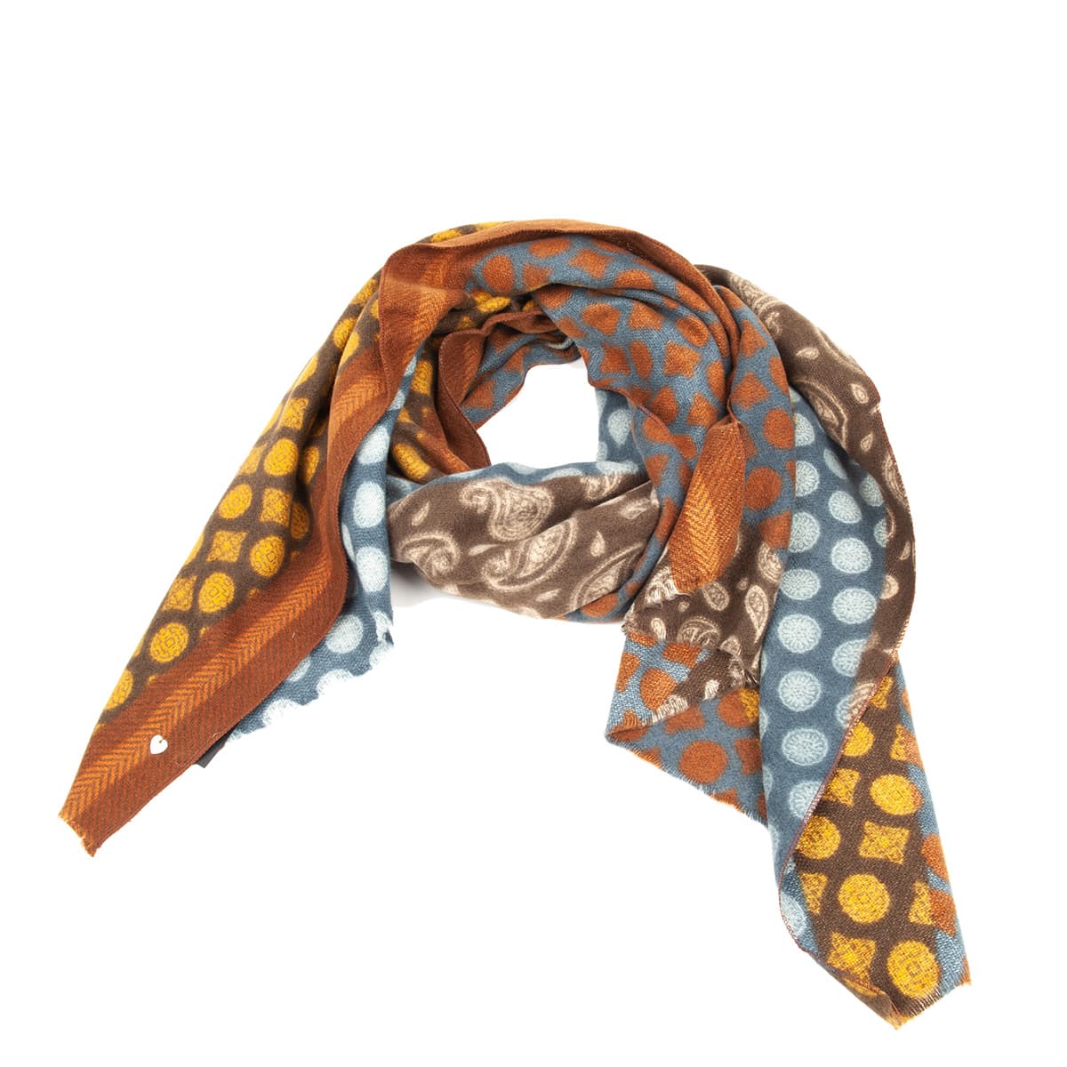 FASHION Ladies scarf with arabesque print 60x180 Online