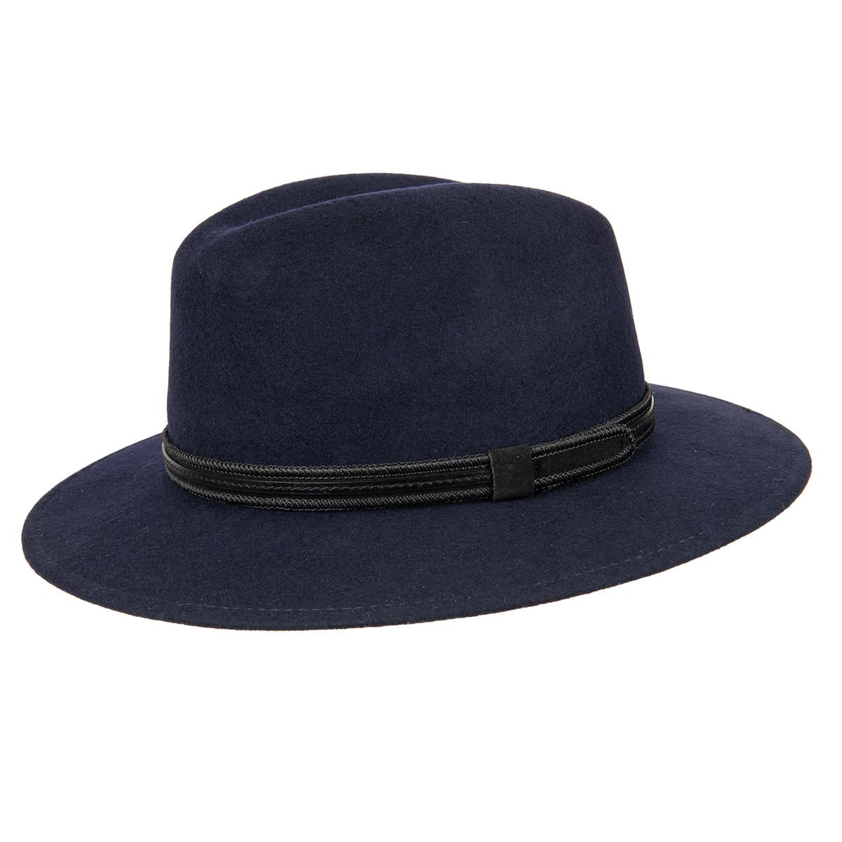 Fedora | The Web | Indigo Blue Wide Brim Hat Men | Fedora Hat for Men | Mens Fur Felt Hat