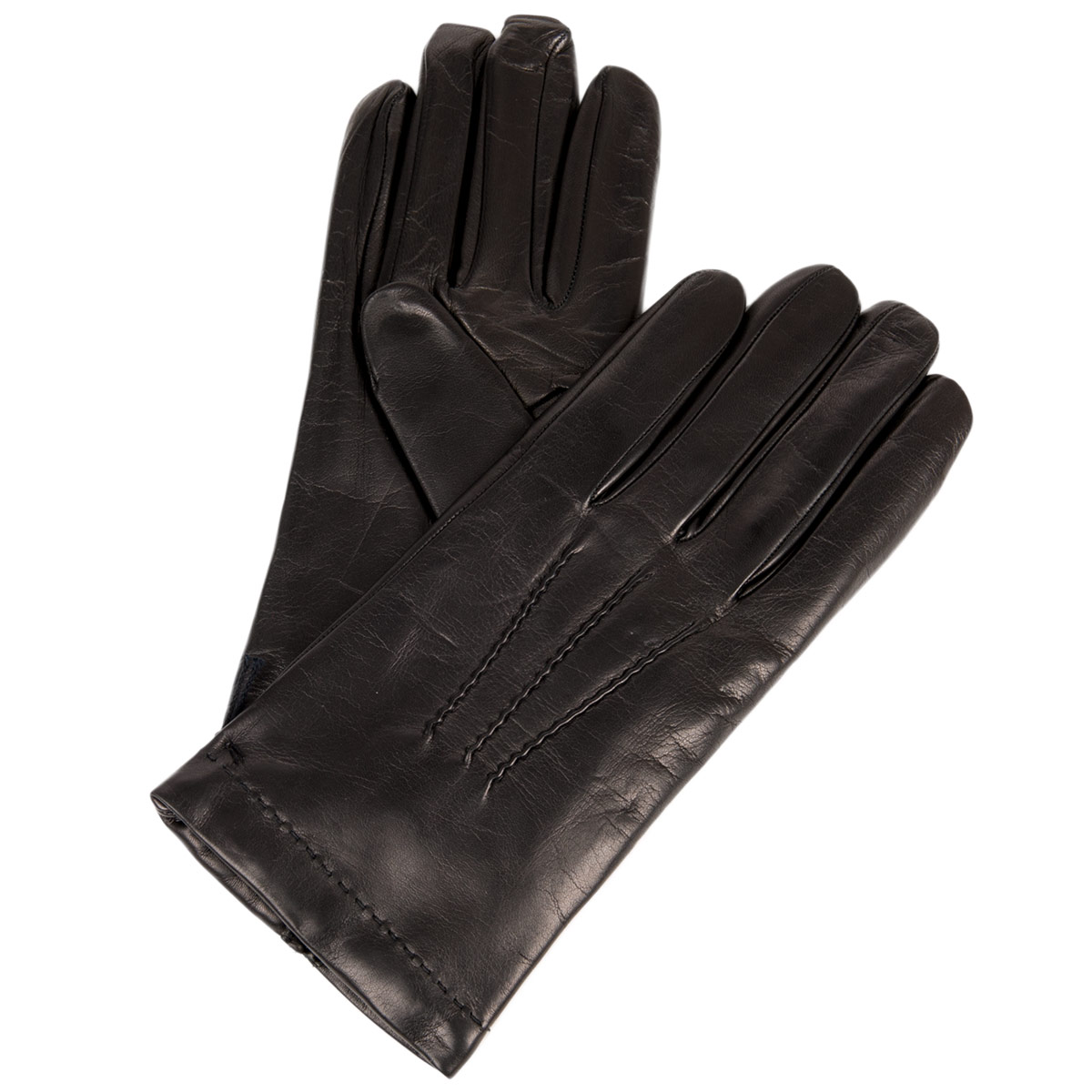 Men's italian cashmere lined leather gloves on sale