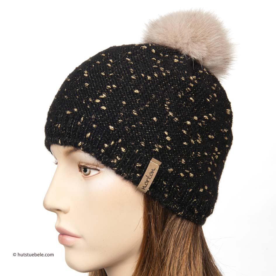 gold winter hat