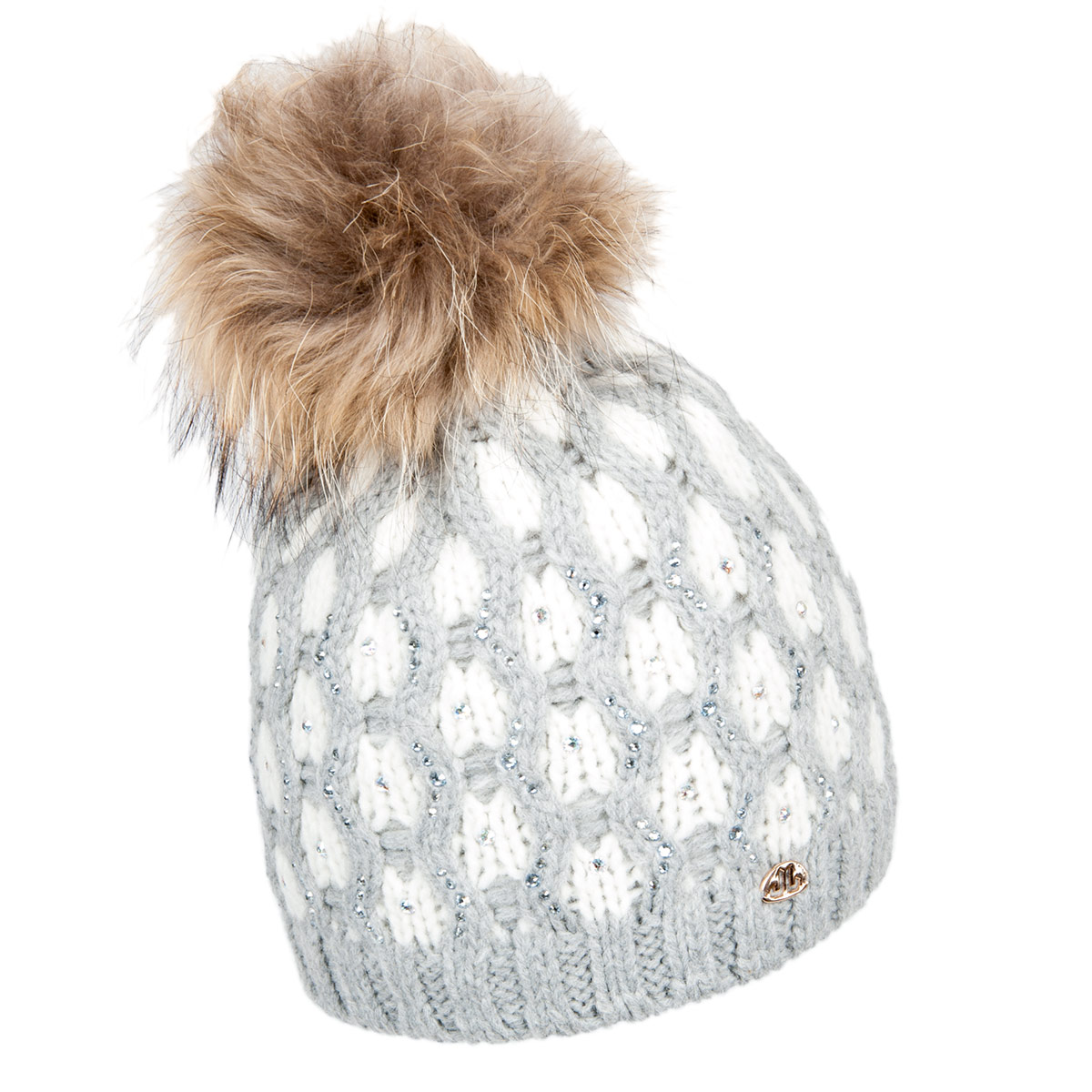 pom pom hat with fleece lining