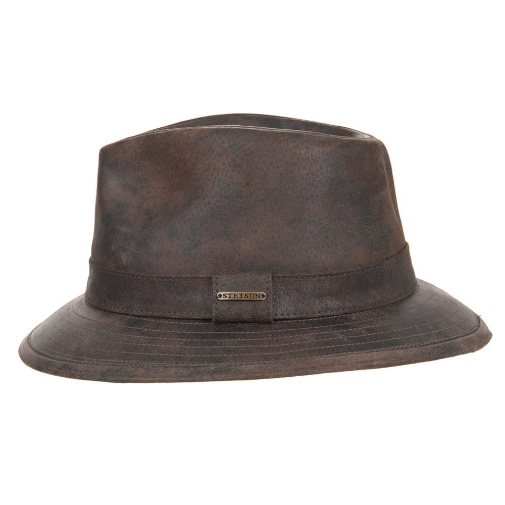 Duur meditatie Amazon Jungle leather hat Elkhart by Stetson --> Online Hatshop for hats, caps,  headbands, gloves and scarfs